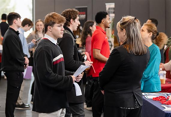 Image of Career and Internship Fair event in the McCann Center.